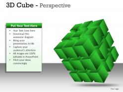 3d cube perspective powerpoint presentation slides