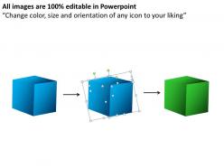3d cube perspective powerpoint presentation slides