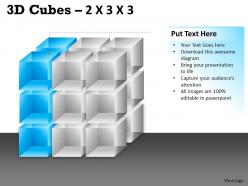 86149001 style layered cubes 1 piece powerpoint presentation diagram infographic slide