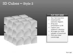 3d cubes broken style 2 ppt 119