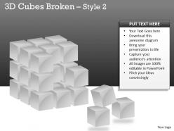 3d cubes broken style 2 ppt 120