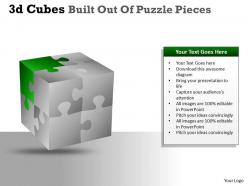 3d cubes built out of puzzle pieces ppt 135