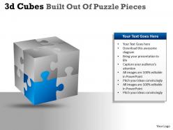 3d cubes built out of puzzle pieces ppt 137