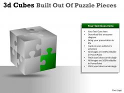 3d cubes built out of puzzle pieces ppt 138
