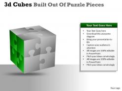 3d cubes built out of puzzle pieces ppt 22