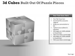 3d cubes built out of puzzle pieces ppt 25