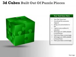 3d cubes built out of puzzle pieces ppt 27