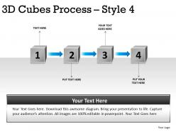 3d cubes process style 4 ppt 1
