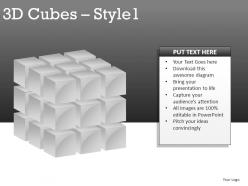 3d cubes style 1 powerpoint presentation slides
