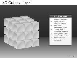3d cubes style 1 powerpoint presentation slides db