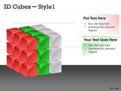 3d cubes style 1 ppt 151