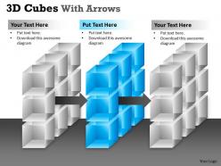 3d cubes with arrows ppt 163
