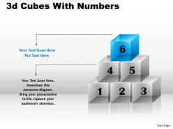 3d cubes with numbers ppt 164