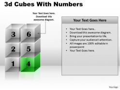 3d cubes with numbers ppt 170