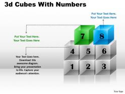 3d cubes with numbers ppt 174