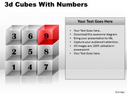 3d cubes with numbers ppt 90