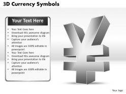3D Currency Symbols PPT 4
