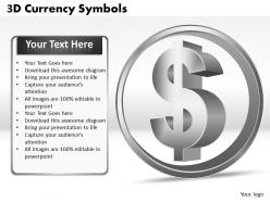 3D Currency Symbols PPT 9