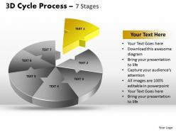 3d cycle process diagram flow chart 7 stages style 4