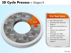 3d cycle process diagram flowchart style 5