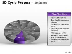 3d cycle process flow chart 10 stages style 1 6
