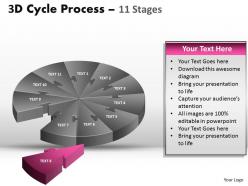 3d cycle process flow chart 11 stages style 1