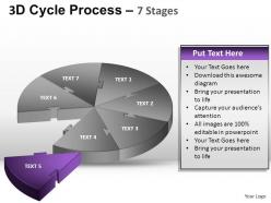 3d cycle process flow chart 7 stages style 1 ppt templates 0412