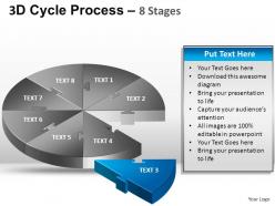3d cycle process flow chart 8 stages style 1 ppt templates 0412