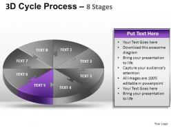 3d cycle process flow chart 8 stages style 1 ppt templates 0412