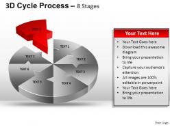 3d cycle process flow chart 8 stages style 2 ppt templates 0412