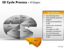 3d cycle process flow chart 8 stages style 4