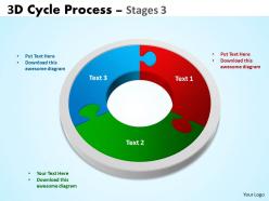 3d cycle process flowchart diagram style 8