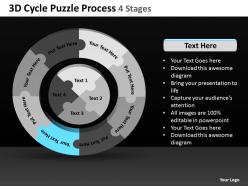 3d cycle puzzle process 4 stages 2
