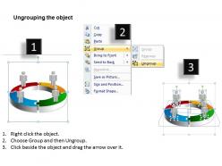 3d cyclic chart 4 stages powerpoint diagrams presentation slides graphics 0912