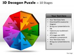 3d decagon puzzle diagram process 5