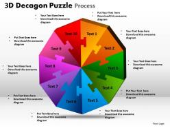 3d decagon puzzle process 1