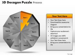 32033913 style puzzles mixed 10 piece powerpoint presentation diagram infographic slide