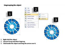 3d double concentric rings pieces 11 pieces powerpoint templates