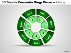 3d double concentric rings pieces 3