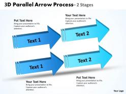 3d double parallel arrow process 2