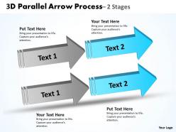 3d double parallel arrow process 2