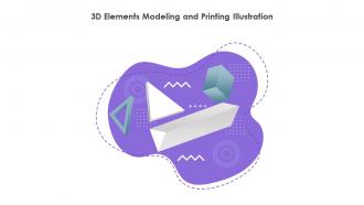 3d Elements Modeling And Printing Illustration