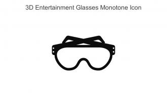 3D Entertainment Glasses Monotone Icon In Powerpoint Pptx Png And Editable Eps Format