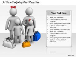 3d family going for vacation ppt graphics icons powerpoint