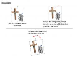 3d family worships cross ppt graphics icons powerpoint