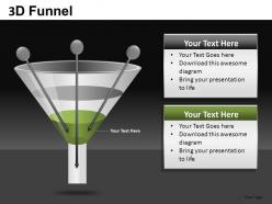 3d funnel powerpoint presentation slides db