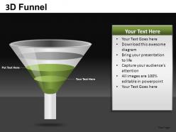 3d funnel powerpoint presentation slides db