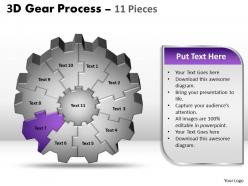 78037359 style division gearwheel 11 piece powerpoint template diagram graphic slide