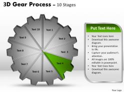 10563830 style variety 1 gears 10 piece powerpoint presentation diagram infographic slide