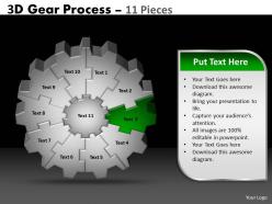 93894557 style variety 1 gears 11 piece powerpoint presentation diagram infographic slide